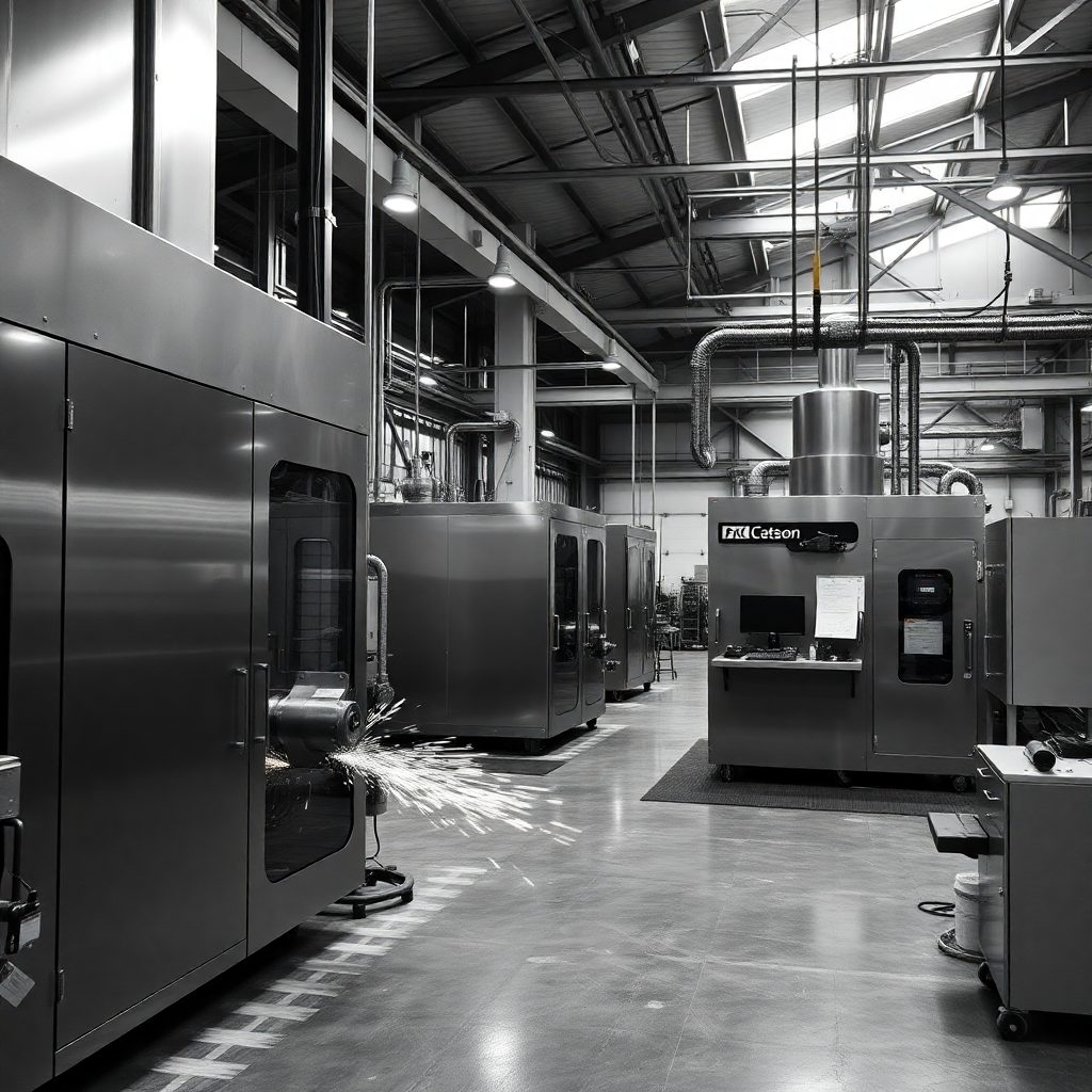Interior de la planta de fabricación de Eminox Tech